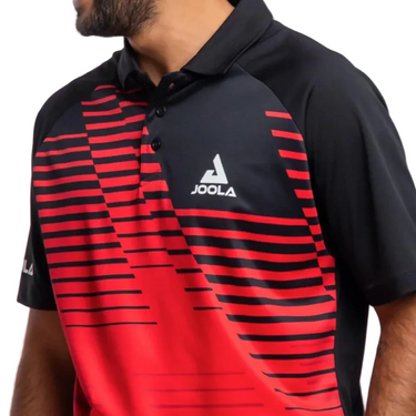 POLO ZEPHIR NOIRE ET ROUGE