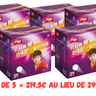 DHS BALLES D'ENTRAINEMENT (blanches) 1 ETOILE PACK DE 5
