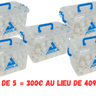 JOOLA MAGIC ABS (blanches) PACK DE 5